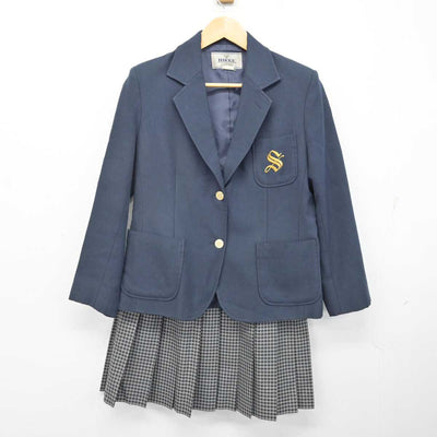 【中古】茨城県 藤代紫水高等学校 女子制服 2点 (ブレザー・スカート) sf073916