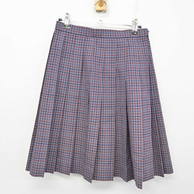 【中古】茨城県 藤代紫水高等学校 女子制服 2点 (ベスト・スカート) sf073923