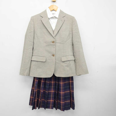 【中古】京都府 京都橘高等学校 女子制服 4点 (ブレザー・ベスト・シャツ・スカート) sf073941