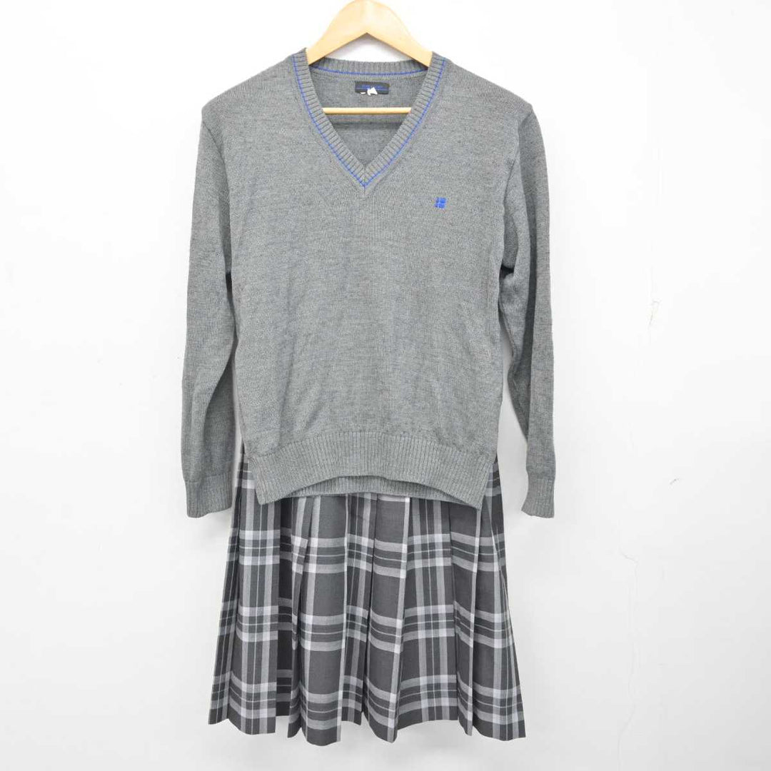 中古】埼玉県 叡明高等学校 女子制服 2点 (ニット・スカート) sf073949 | 中古制服通販パレイド