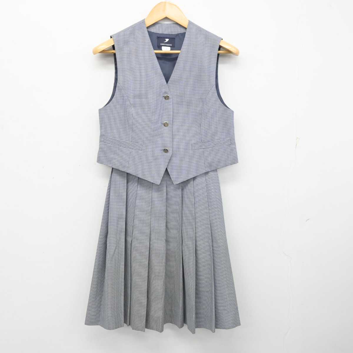 【中古】神奈川県 桐光学園高等学校 女子制服 3点 (ニットベスト・ベスト・スカート) sf073993