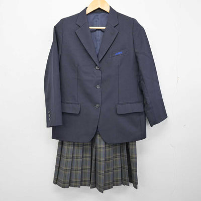 【中古】宮崎県 都城工業高等専門学校 女子制服 3点 (ブレザー・ニットベスト・スカート) sf073998