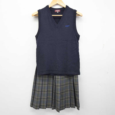 【中古】宮崎県 都城工業高等専門学校 女子制服 3点 (ブレザー・ニットベスト・スカート) sf073998