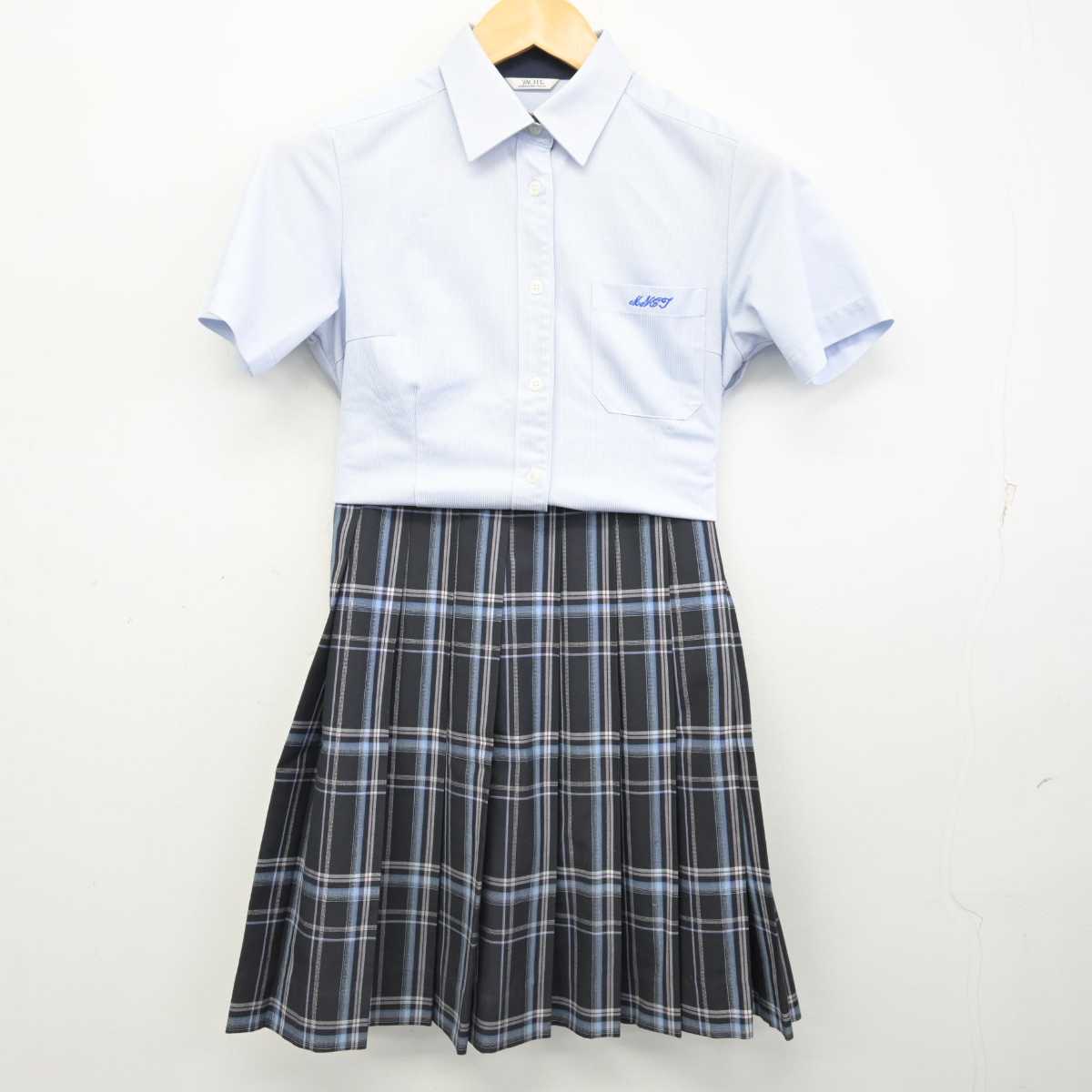 【中古】宮崎県 都城工業高等専門学校 女子制服 3点 (シャツ・スカート) sf073999