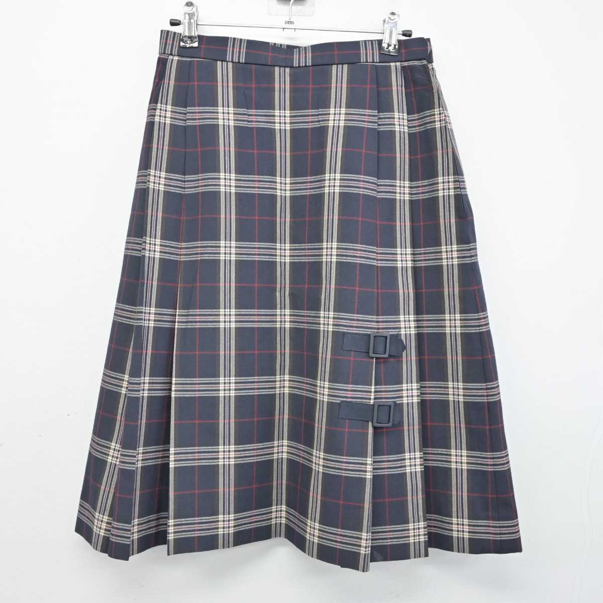 【中古】秋田県 大曲農業高等学校 女子制服 3点 (ブラウス・スカート) sf074005