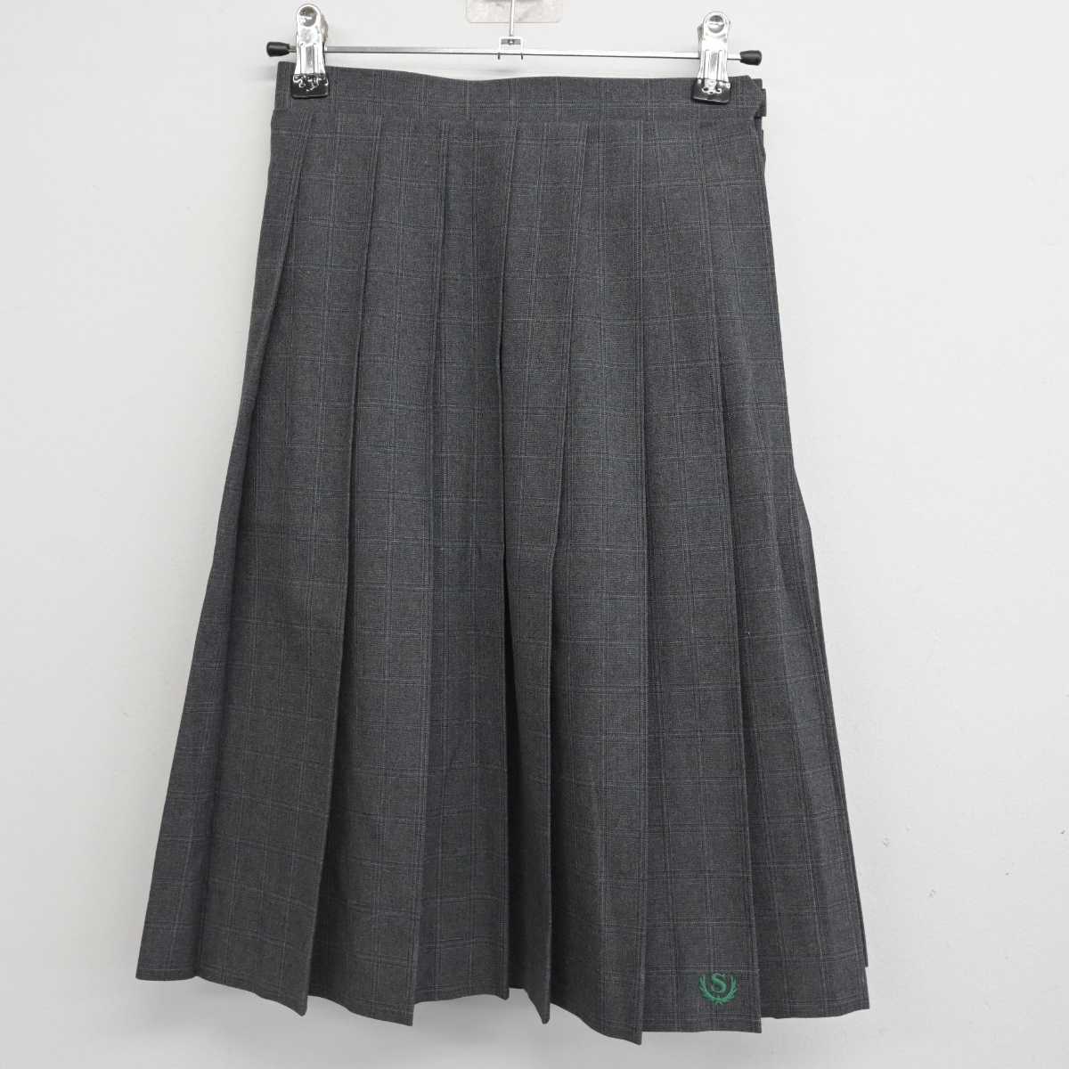 【中古】大阪府 住道中学校 女子制服 3点 (シャツ・スカート) sf074042