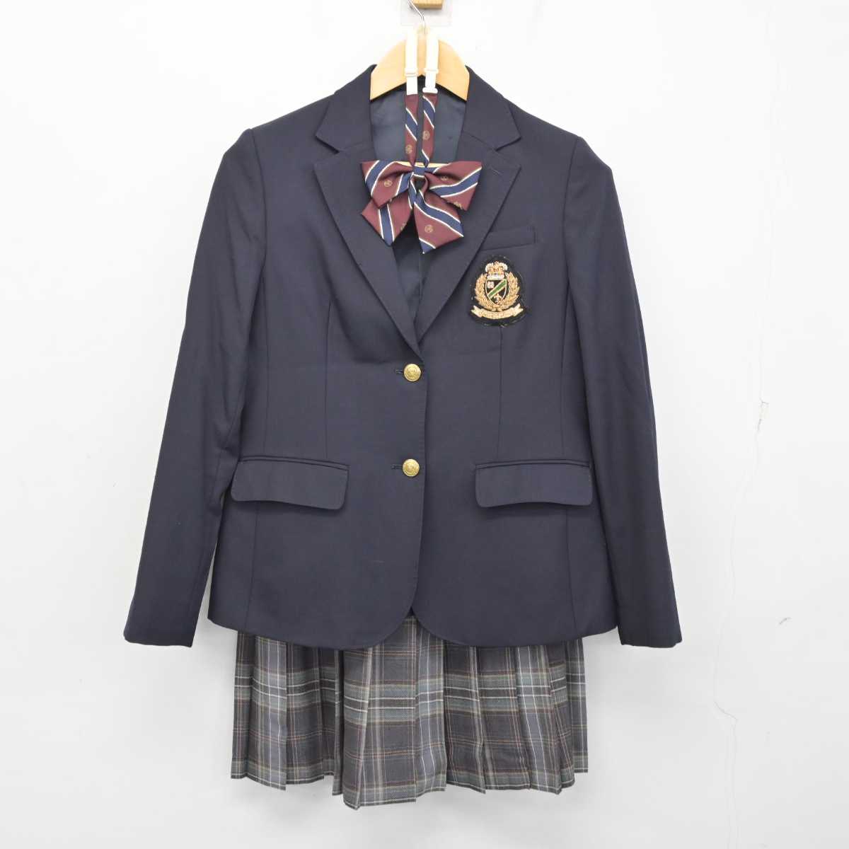 【中古】東京都 学校名不明 女子制服 4点 (ブレザー・スカート) sf074069