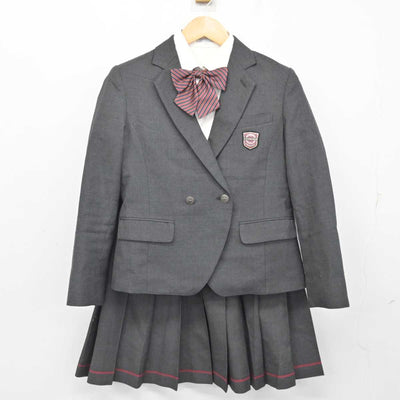 【中古】東京都 桜美林中学校・高等学校 女子制服 4点 (ブレザー・シャツ・スカート) sf074072