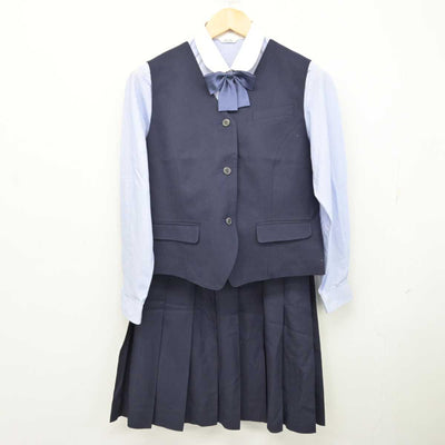 【中古】埼玉県 芸術総合高等学校 女子制服 5点 (ブレザー・ベスト・シャツ・スカート) sf074081