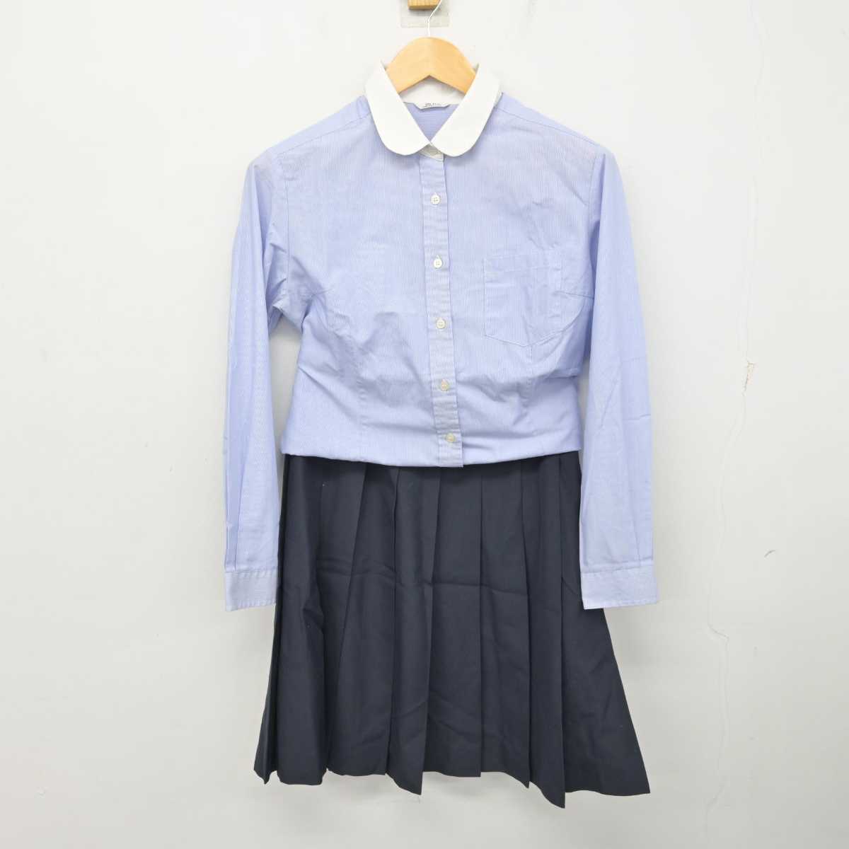 【中古】埼玉県 芸術総合高等学校 女子制服 3点 (ニットベスト・シャツ・スカート) sf074082