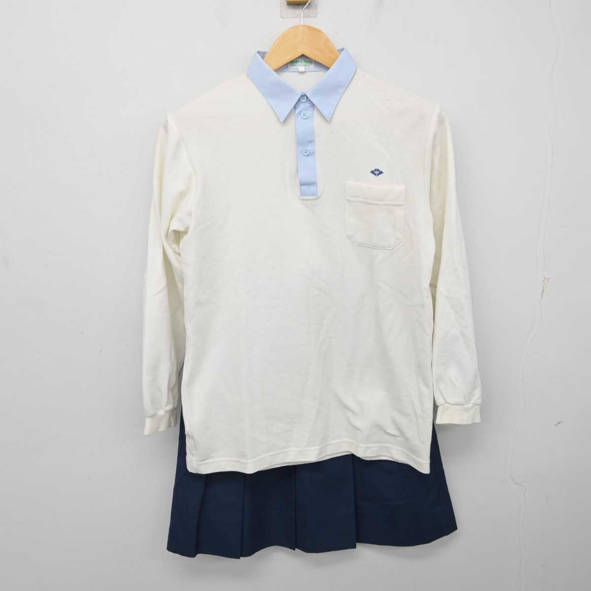 【中古】京都府 八条中学校 女子制服 2点 (シャツ・スカート) sf074087