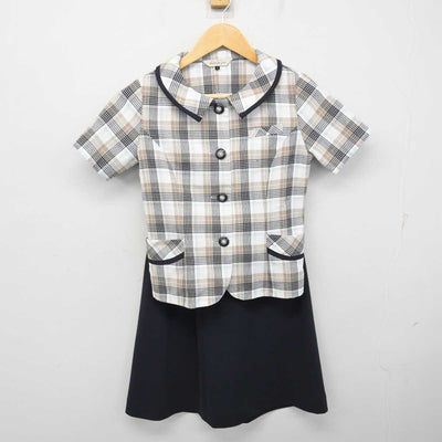 【中古】 事務服 女子制服 2点 (ブラウス・スカート) sf074097