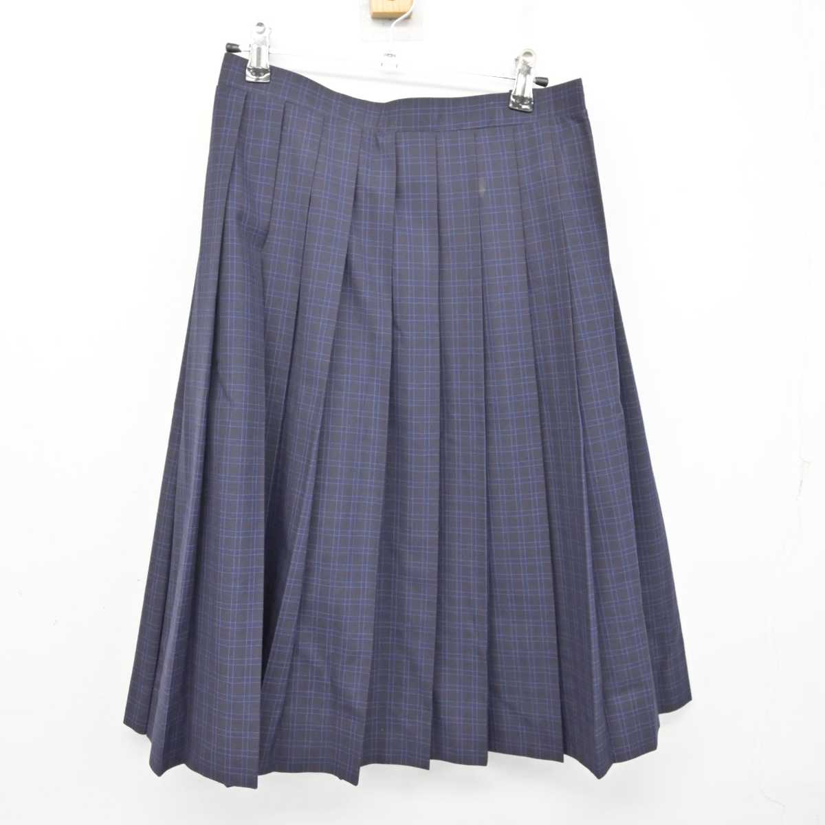 【中古】福岡県 福岡市内中学標準服 女子制服 2点 (シャツ・スカート) sf074102