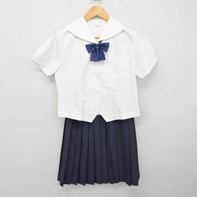 【中古】兵庫県 網干中学校 女子制服 3点 (シャツ・スカート) sf074112