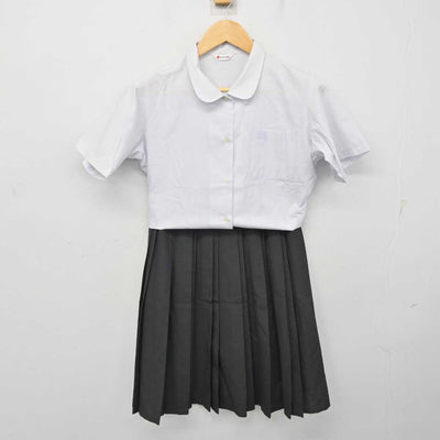 【中古】神奈川県 相模原中等教育学校 女子制服 3点 (ニットベスト・シャツ・スカート) sf074120