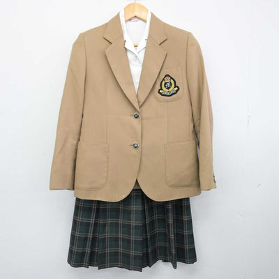 【中古】三重県 松阪商業高等学校 女子制服 3点 (ブレザー・シャツ・スカート) sf074163