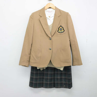 【中古】三重県 松阪商業高等学校 女子制服 4点 (ブレザー・ニット・シャツ・スカート) sf074164