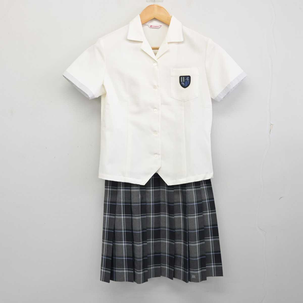 【中古】三重県 松阪商業高等学校 女子制服 2点 (シャツ・スカート) sf074166