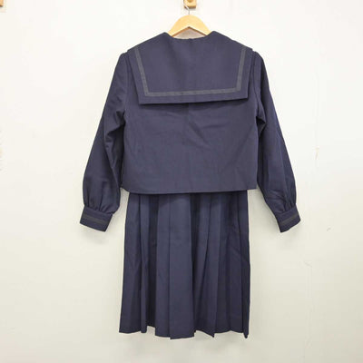 【中古】岩手県 盛岡商業高等学校 女子制服 3点 (セーラー服・スカート) sf074173