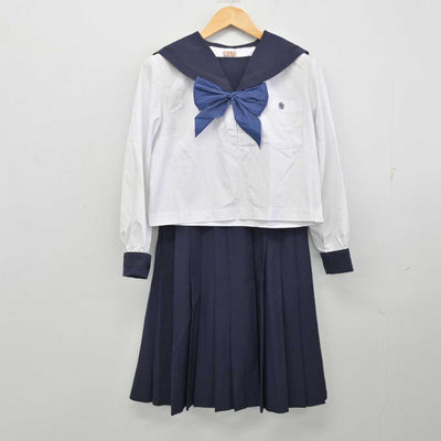 【中古】岩手県 盛岡商業高等学校 女子制服 3点 (セーラー服・スカート) sf074174