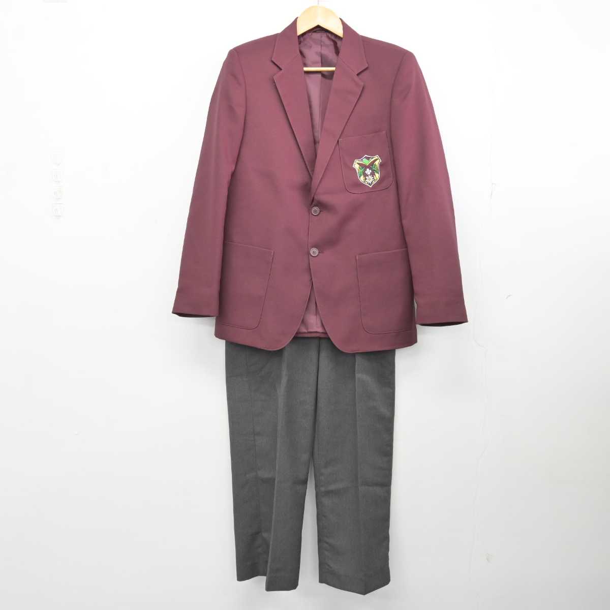 【中古】スイス スイス公文学園高等部 男子制服 2点 (ブレザー・ズボン) sf074177