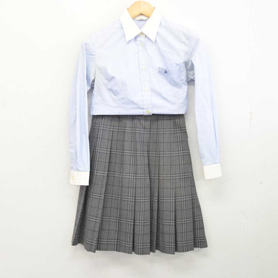 【中古】静岡県 浜松市立高等学校 女子制服 3点 (ブレザー・シャツ・スカート) sf074178