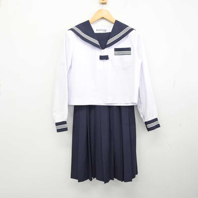 【中古】静岡県 浜松市立細江中学校 女子制服 3点 (セーラー服・スカート) sf074180