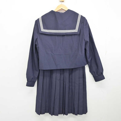 【中古】岐阜県 大垣市立西部中学校 女子制服 3点 (セーラー服・スカート) sf074190