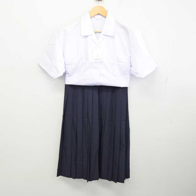 【中古】岐阜県 大垣市立西部中学校 女子制服 3点 (シャツ・スカート) sf074191