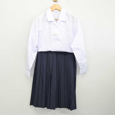 【中古】岐阜県 大垣市立西部中学校 女子制服 3点 (シャツ・スカート) sf074191