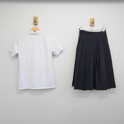 【中古】福岡県 福岡市内中学校標準服 女子制服 2点 (シャツ・スカート) sf074206