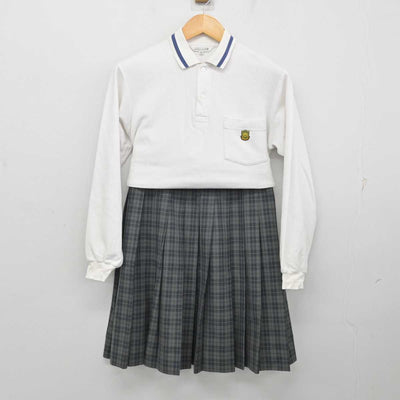 【中古】大阪府 大東市立深野中学校 女子制服 5点 (ブレザー・ニット・シャツ・スカート) sf074208