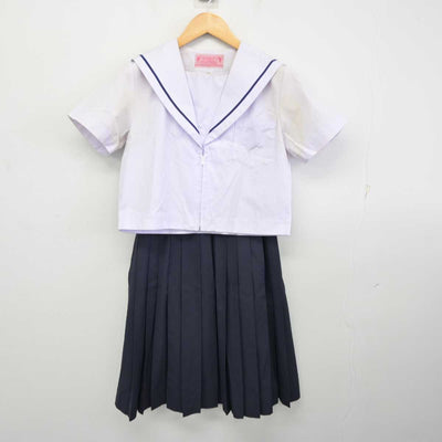 【中古】愛知県 名古屋市立若葉中学校 女子制服 2点 (セーラー服・スカート) sf074211