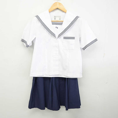 【中古】愛知県 安城学園高等学校 女子制服 2点 (セーラー服・スカート) sf074213