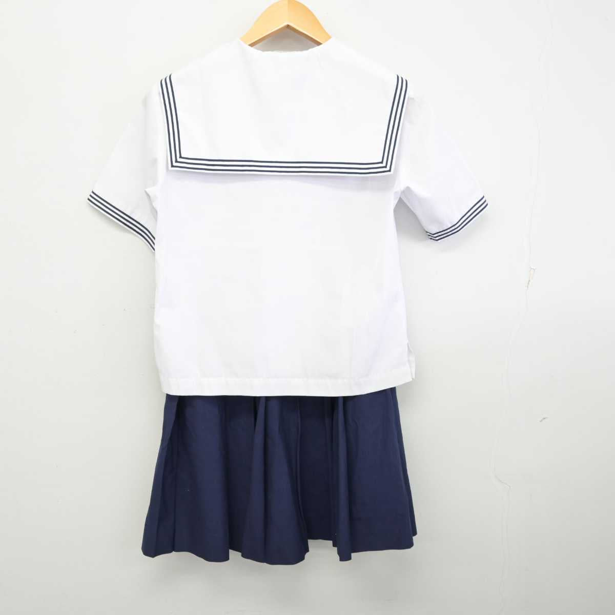 【中古】愛知県 安城学園高等学校 女子制服 2点 (セーラー服・スカート) sf074213