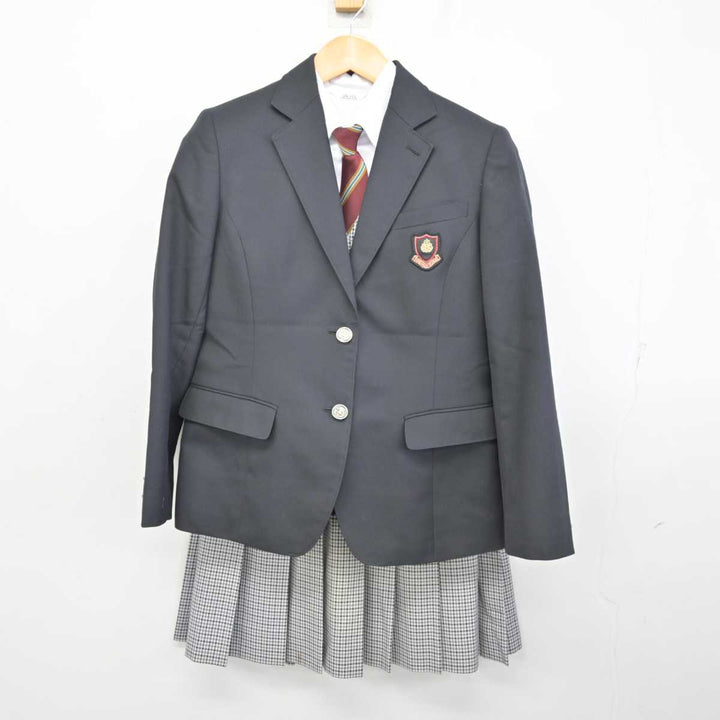 【中古】静岡県 桐陽高等学校 女子制服 5点 (ブレザー・ベスト・シャツ・スカート) sf074215