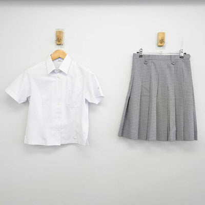 【中古】静岡県 桐陽高等学校 女子制服 2点 (シャツ・スカート) sf074216