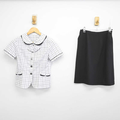 【中古】 事務服 女子制服 3点 (ブラウス・スカート) sf074218