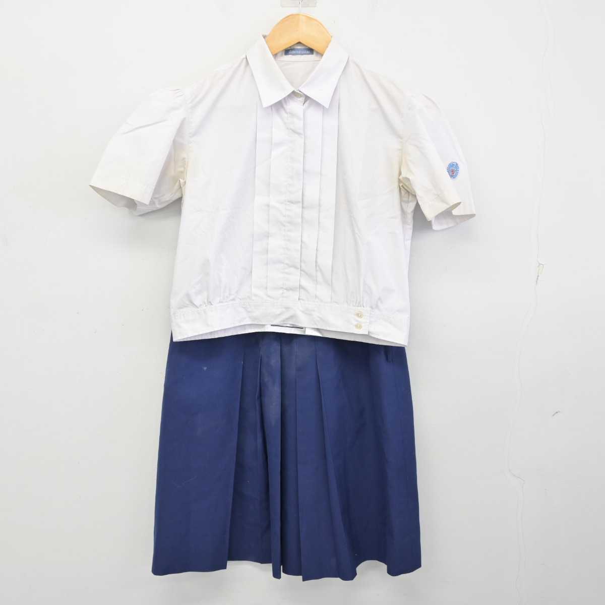 【中古】大阪府 四天王寺中学校・高等学校 女子制服 2点 (シャツ・スカート) sf074223