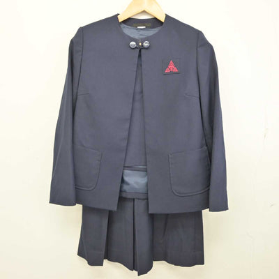 【中古】神奈川県 横浜市立南が丘中学校 女子制服 3点 (ブレザー・ベスト・スカート) sf074230