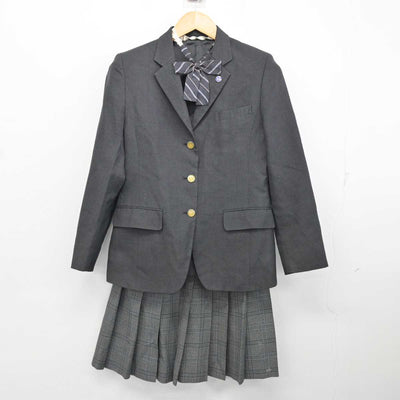 【中古】埼玉県 草加高等学校 女子制服 5点 (ブレザー・スカート・スカート) sf074252