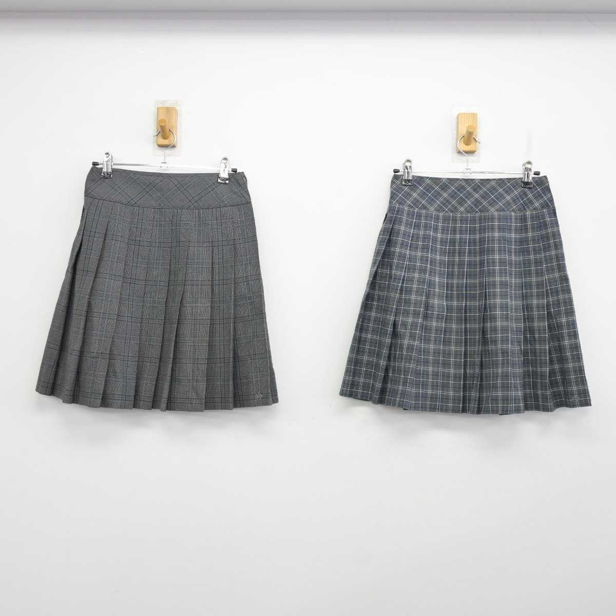 【中古】埼玉県 草加高等学校 女子制服 5点 (ブレザー・スカート・スカート) sf074252