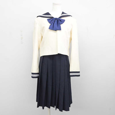 【中古】福岡県 博多女子高等学校 女子制服 3点 (セーラー服・ジャンパースカート) sf074265