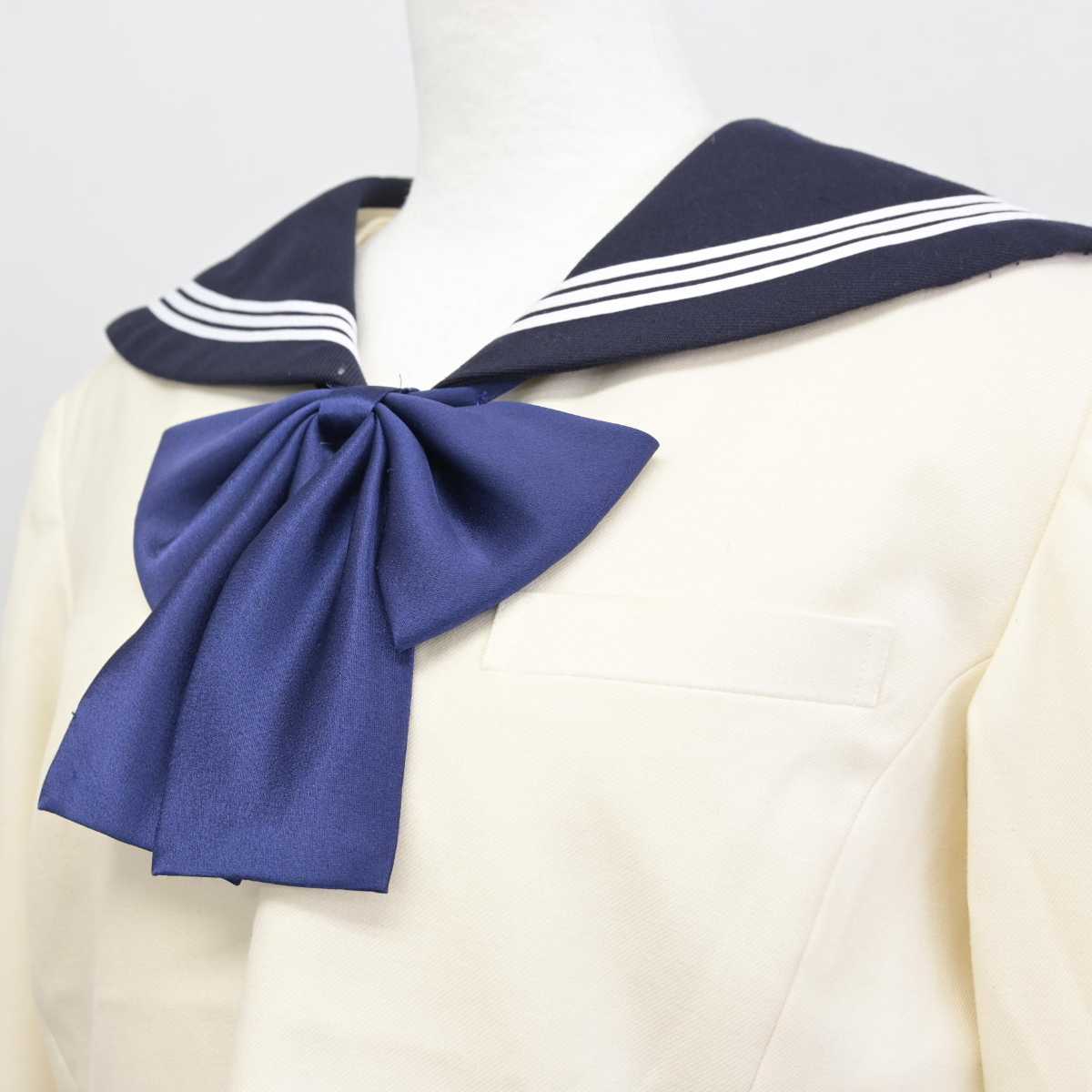 【中古】福岡県 博多女子高等学校 女子制服 3点 (セーラー服・ジャンパースカート) sf074265