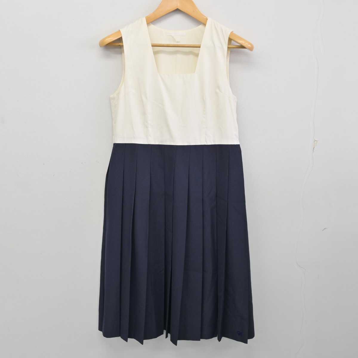 【中古】福岡県 博多女子高等学校 女子制服 3点 (セーラー服・ジャンパースカート) sf074266