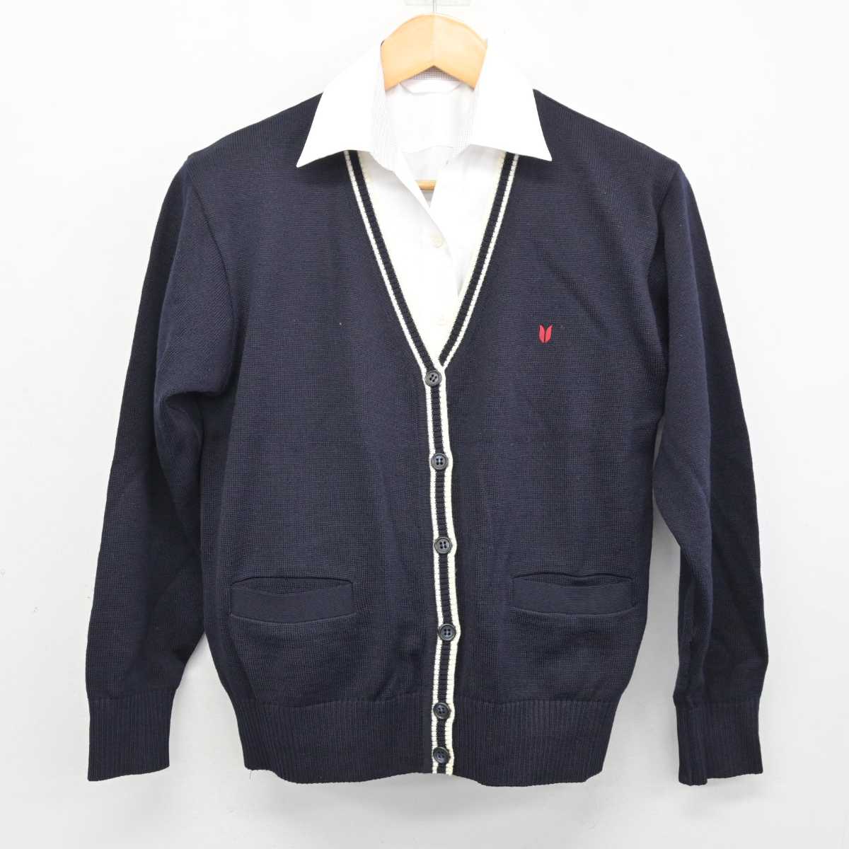 【中古】神奈川県 英理女子学院高等学校 女子制服 2点 (ニット・シャツ) sf074269