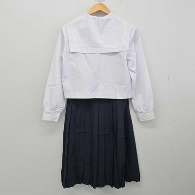 【中古】兵庫県 姫路東高等学校 女子制服 3点 (セーラー服・セーラー服・スカート) sf074273