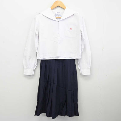 【中古】兵庫県 姫路東高等学校 女子制服 3点 (セーラー服・セーラー服・スカート) sf074274