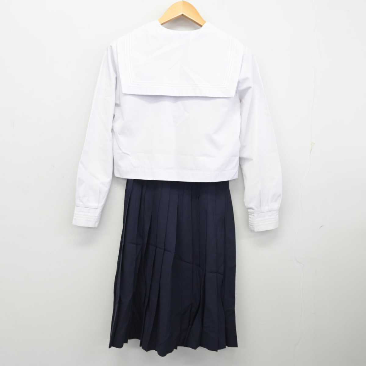 【中古】兵庫県 姫路東高等学校 女子制服 3点 (セーラー服・セーラー服・スカート) sf074274