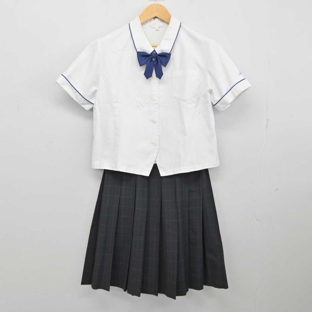 中古】佐賀県 鳥栖商業高等学校 女子制服 4点 (シャツ・スカート